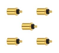 5Pcs Portable Outdoor Campings Refill Adapter Stove Connector Butanes Fuels Canister Refill Adapter Easy To Use Butanes Fuels Canister Inflate Accessories Camping Hiking Trip Mountain Climbing
