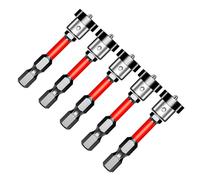 5Pcs Positioning Screwdriver Bits Dry Wall Screw Bits 50mm Gypsum Board Plasterboard Screws Locating Batch Head Drilling Screwdriver Set