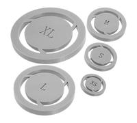 5pcs Pottery Foot Ring Template for Bowls and Vessels, Adjustable