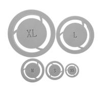5pcs Pottery Foot Ring Template for Cups and Vessels, 8-15cm Pet