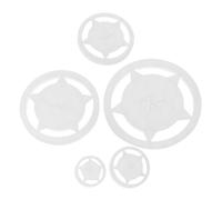 5pcs Pottery Foot Ring Tool, Clay Base Calibrator | Reusable Pla Template, Xs-xl Sizing, Smooth Polished Edges, Rounded Profile, Supports Studio Potters during Workshop Classes