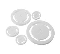 5pcs Pottery Foot Ring Tool Shaping Guide for Cups and Mugs, White Pet