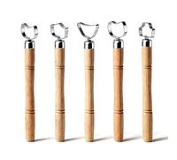 5Pcs Pottery Handle Making Tool Set, Clay Carving and Trimming Sculpture Scraper for Cup Making and Ceramic Craft, Pottery Tools for Clay Extruder and Shaping