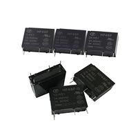 5Pcs Power Relays HF46F-005-HS1 HF46F-012 024-HS1 HF46F-G/12-HS1 HF46F-G/5-HS1 HF46F-G/24-HS15V 12V 24V 5A 4Pin Small Relay(HF46F-G-24-HS1)