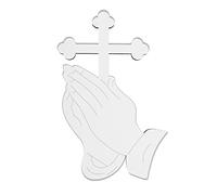 5pcs Praying Cross Acrylic Cake Toppers Holiday Party Decorative Supplies For Children Girl Boys Birthday Cross Cake Toppers For Boy