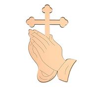 5pcs Praying Cross Acrylic Cake Toppers Holiday Party Decorative Supplies For Children Girl Boys Birthday Cake Toppers