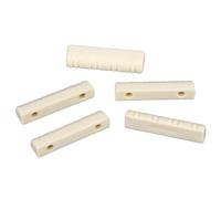 5Pcs Pre-Slotted 8 String Guitar Nut 30mm Plastic Replacement for Electric Guitar Mandolin, Easy Install Instrument Accessory for Musicians & Luthiers, White Parts for Custom Setup