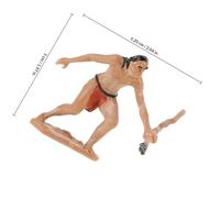 5pcs Primitive Men Hunting Life Resin Model Set for Bonsai Displays | Pose Variety, Compact Collectible Set, Model Railroad Scenery, Tabletop Sand Tray, Micro Landscape Use