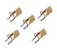 5PCS Professional Nails Art Forms for Gel Extensions Double Colors Practical Aluminum Design Manicure Accessories Gel Nail Forms for Beginners