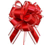 5Pcs Pull Bows, 7inch Bows For Gift Wrapping red Bows For Gift Wrapping Large Bows For Gift Wrapping Wedding Ribbon For Gift Wrapping, Wedding Decorations, Cars,Baskets(red)