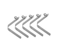5Pcs Push Button Clip V-Positioning Locking Pin | Spring Ski Pole Clamps | for Camping Tent, Boat Awning, Outdoor Tarp Tube