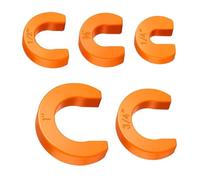 5PCS Push-Fit Disconnect Clip Removal Tool Set in 5 Sizes 1/4, 3/8, 1/2, 3/4, 1 Inch Plastic for Copper Tubing, PEX and CPVC Slip Fittings, for Easy to