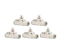 5Pcs PVC Air Flows Control Air Control Valve, Air Hose Valve Valve Pneumatic Throttle Valve Push to Connect Fitting Quick Connection Pipe Joint for 8mm OD Tube