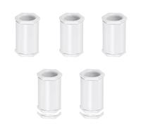 5Pcs PVC Double Female Adaptor, White Conduit Adaptor, 25mm Seal Connect for Conduit Box DIY Project