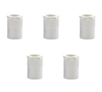 5Pcs PVC Female Adaptor, White Conduit Adaptor, 20mm Seal Connect for Conduit Box DIY Project