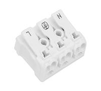 5PCS Quick Connect Terminal, 3P Spring Wire Connector Screw Terminal Barrier Block Butt Terminal Block for LED Strip Light Wire Connecting