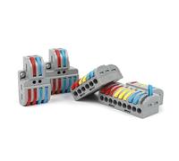 5PCS Quick Wiring Wire Connectors Spring Splicing Cable Connector Push-in Compact Conductor Terminal Block SPL IDGTTLDF(NC-933)