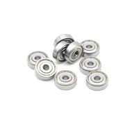 5Pcs R4ZZ Bearing 1/4inch X 5/8inch X9/32 Inch Size 6.35 X15.875 X 4.98mm Miniature Inch Shielded Ball Bearing