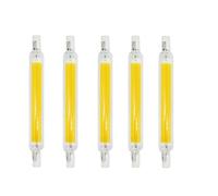 5Pcs R7S LED Bulb,7 Color Dimmable Plug and Play Light with Orange, Purple, Red, Green, 2700K-6500K (78/118/189mm) for Halloween Indoor Decor, Porch, Bar, Signage,118mm20W110Vdimming CoolWhiteLight