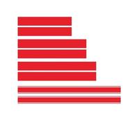 5PCS Racing Stripes Car Sticker Compatible With Mustang,Compatible With Nissan 370z Decorative Vinyl Hood Roof The Rear Door Side Skirts Accessories(Red)