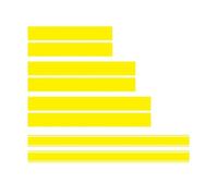 5PCS Racing Stripes Car Sticker Compatible With Mustang,Compatible With Nissan 370z Decorative Vinyl Hood Roof The Rear Door Side Skirts Accessories(Yellow)