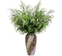 5Pcs Real Touch Large Norfolk Pine Branches, 33.5" Faux Christmas Foliage Artificial Greenery Stem Green Plants for Xmas Vase DIY Crafts Wreath Garland Indoor Outdoor Home Decor (5, Gradient Green)