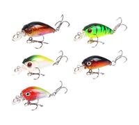 5pcs Realistic Basses Fishing Baits Suitable For Various Water Conditions Enhancing Success Rate Durability Baits