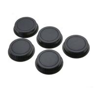 5pcs Rear Lens Cap for Canon EF Mount Series| Sturdy Plastic Dust-Proof Cover Protector| Lightweight Travel Accessory| Black