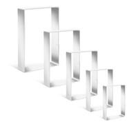 5PCS Rectangle Cookie Cutter Stainless Steel Square Cookie Mold Rectangle Biscuit Molds Pastry Molds Fondant Cake Cookie Cutter Set 1 Inch Depth