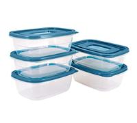 5PCS Rectangle Plastic Portion box Sets with Lids.Food Storage Box,Container Sets,Food Storage,Food Containers,Cereal Containers,use for refrigerator,School,Work and Travel,0.53 quarts(500ML) per box