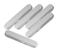 5pcs Rectangular Tinplate Pen Boxes for Students, Silver Storage Cases | Lightweight Metal Design, Easy to Organise at Home, Simple Elegant Look, Better Protected Lids for Daily Storage