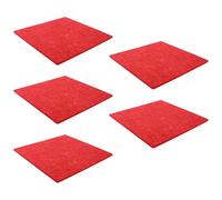 5pcs Red Felt Soundproofing Panel Board for Ktv and Music Rooms | Self Adhesive Installation, Easy Setup, Simple Generous Look, Versatile Decorative Finish for Studio Walls