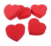 5pcs Red Heart Car Antenna Topper for Vehicle and Truck Exterior Decor | EVA Build, Effortless Fit, Easy to Spot in Parking Lots, Cute Style for Drivers and Women