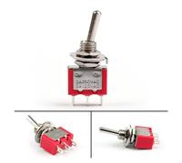 5pcs Red MTS-102 3-Pin SPDT ON-ON 5A 120VAC Miniature Toggle Switches Control switch
