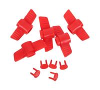 5pcs Red Plastic Ball Valve Handle Replacement for Water Shutoff