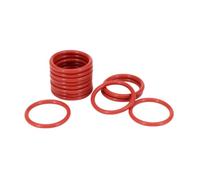 5pcs Red Silicone Water Sealing O-rings, ID 136.63mm, WD 1.78mm, 133.07x1.78mm