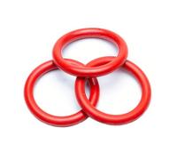 5Pcs Red Silicone Wear-Resistant O-Rings,Inner Diameter 333.6mm,Outer Diameter 345mm,Thickness 5.7mm,ODxIDxCS,345x333.6x5.7mm