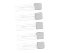 5Pcs Refillable Lip Gloss Tubes DIY Lipstick Bottles for Lip Liquid Convenient Brush Head Design for Travel and Makeup Touch Ups