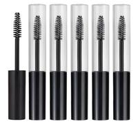 5Pcs Refillable Mascara Wand Set Premium Rubber Insert Design Portable Empty Vial For Clear Lash Makeup Reusable Spoolie Applicator For Castor Oil And Daily Beauty Travel Use