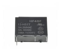 5PCS Relays HF46F-5 12 24-HS1T 4PIN 5A/250VAC 5A/30VDC 5VDC 12VDC 24VDC(HF46F-12-HS1T 12VDC)