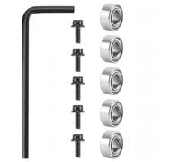 5PCS Replacement Bearings for Router Bits, Top Mounted Router Bit Bearings for Flush Trim Router Bits, Interior Dia: 3/16 inch & Outer Dia: 3/8 1/2 5/8 inch (ID: 3/16" & OD: 3/8")