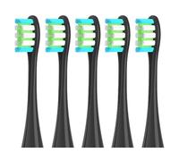 5pcs Replacement Brush Heads Compatible with Compatible ForOclean Toothbrush for Oclean X Pro Digital, Lite, X10, Ultra, Air2, F1(5 Black)