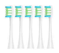 5pcs Replacement Brush Heads ，Compatible with Oclean Toothbrush for X Pro Digital, Lite, X10, Ultra, Air2, F1(5 White)