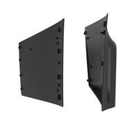 5PCS Replacement Faceplates for PS5 Pro Console, 3mm ABS Protective Shell Panels Cover Set, Compatible with Disc and Digital Edition, Easy Install Custom Gaming Casing Accessories for Gamers(Black)
