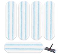 5Pcs Replacement Mop Pads,For Vileda Flat Mop Head Replacement,For Vileda H2Pro Flat Mop System Microfibre Pads, Washable Reusable for Hard Floors Floor Cleaning