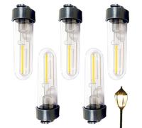 5PCS Replacement Solar Light Parts, 3v 2700k Warm White LED Solar Light Bulb for Yard Garden Pathway Outdoor..