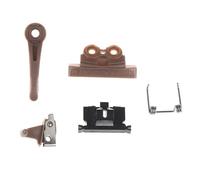 5Pcs Replacement Swing Head Cover Switch Adjusting Rod Spare Parts, Compatible for WAHL, Cordless, Compatible for Magic, Clip/Super Taper 8148/8591 Clippers(Coffee)