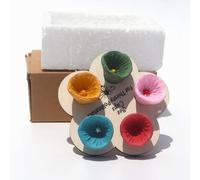 5pcs Resin Bee Bath,Bumble Bee Watering Cup,Drinking Station,Water Station,Water Holder,Water Catcher Stakes,Garden Wildlife Pollinator Waterer Insect Bath for Bug,Butterfly,Bird