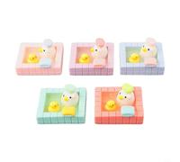 5pcs Resin Duck Figurines Bath for kawaii 5pcs Resin Duck Figurines