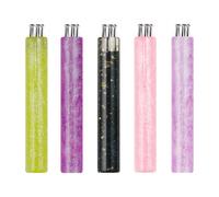 5pcs Resin Nail Art Pen Ergonomic Handle Petal Flower Dots Pen Detailed Petal Pattern Art Pen